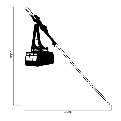 Gondola Cable Car Wall Decal Sticker. #547