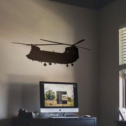 Military Chinook Helicopter Wall Decal Sticker. #580