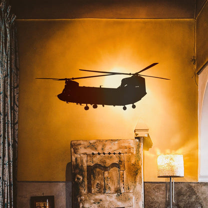 Military Chinook Helicopter Wall Decal Sticker. #580