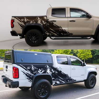 Chevy Colorado Truck Mud Splash Mountain Vinyl Car Graphic Sticker. Set of 2. #7110