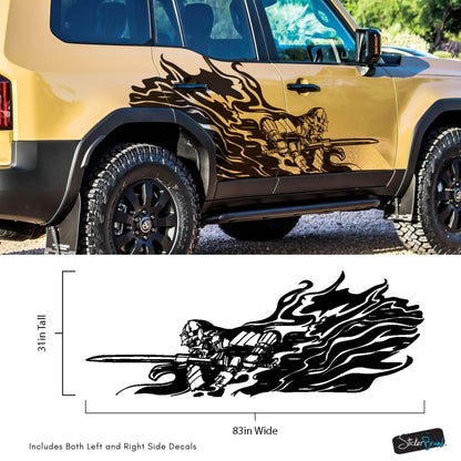 Samurai Warrior Graphic Car Decal Sticker. #6933