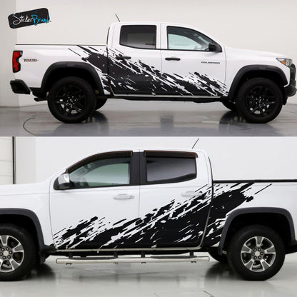 Chevy Colorado Truck Mud Splash Graphic Sticker. #6897