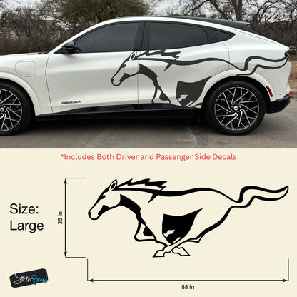 Mustang Horse Graphic Decal for Mustang Car, Mustang Mach-E. #7096