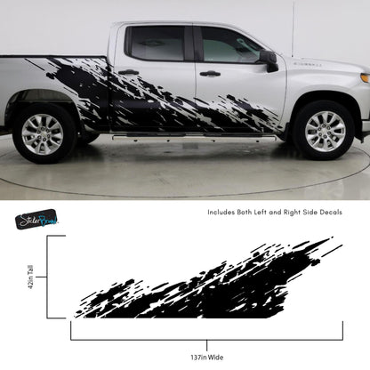Truck Mud Splash Graphic Sticker. Silverado / GMC Sierra. #6898