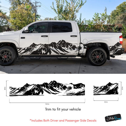 Mountain Truck Graphic Decal. Overland Vinyl Decal. #7085