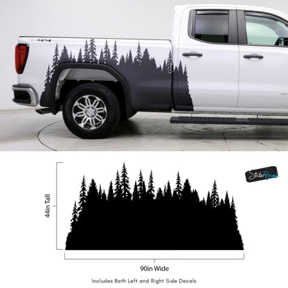 Forest Overland Sticker. Adventure Off Road Decal Sticker for Trucks. #6959