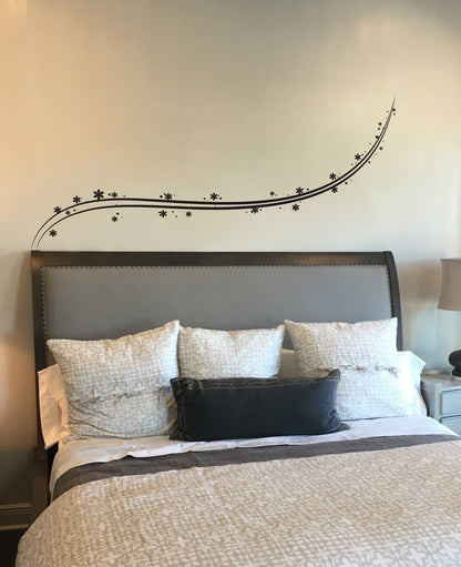 Vinyl Wall Decal Sticker Long Floral Vine #608