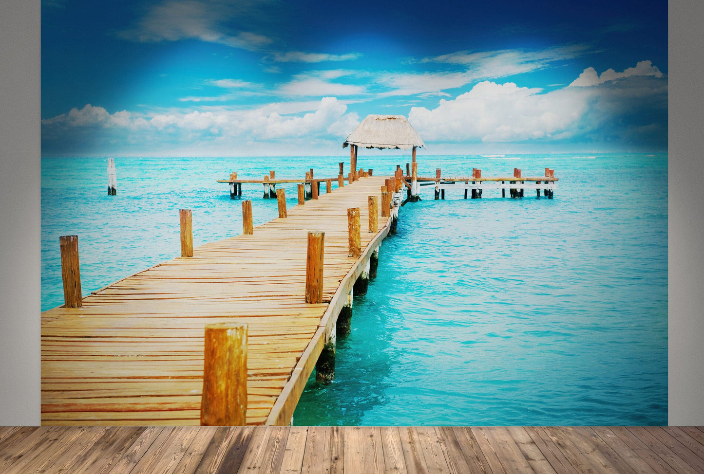 Turquoise Ocean Water Wallpaper Mural. #6150