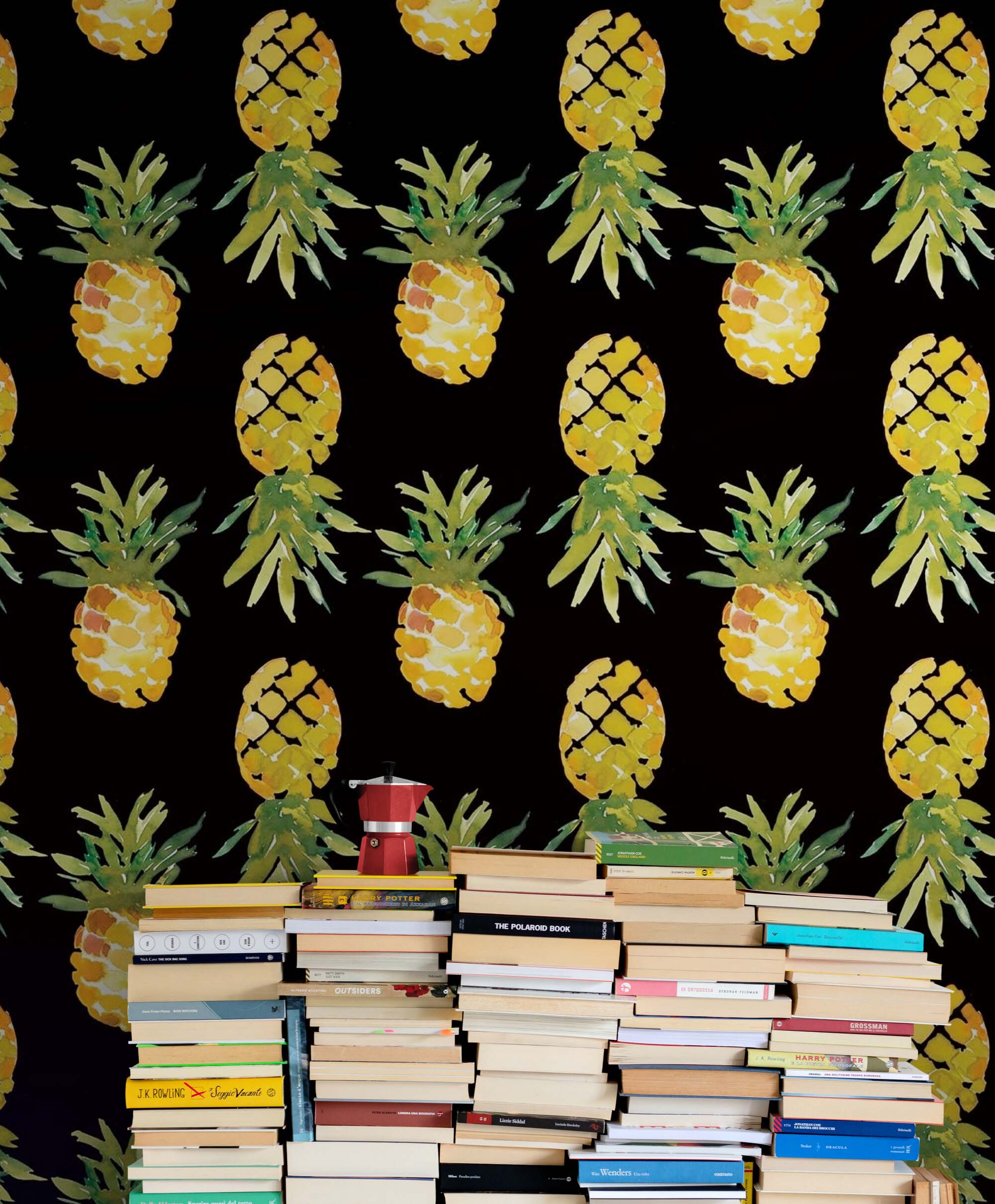 Tribal Pineapple Wallpaper Wall Mural by Magic Murals