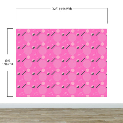 80's Wallpaper Neon Pink. 90’s Vintage Pink Memphis Wallpaper. I Love 80s. #6539
