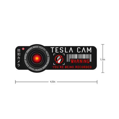 Tesla Cam Warning Sticker Decal. #6570