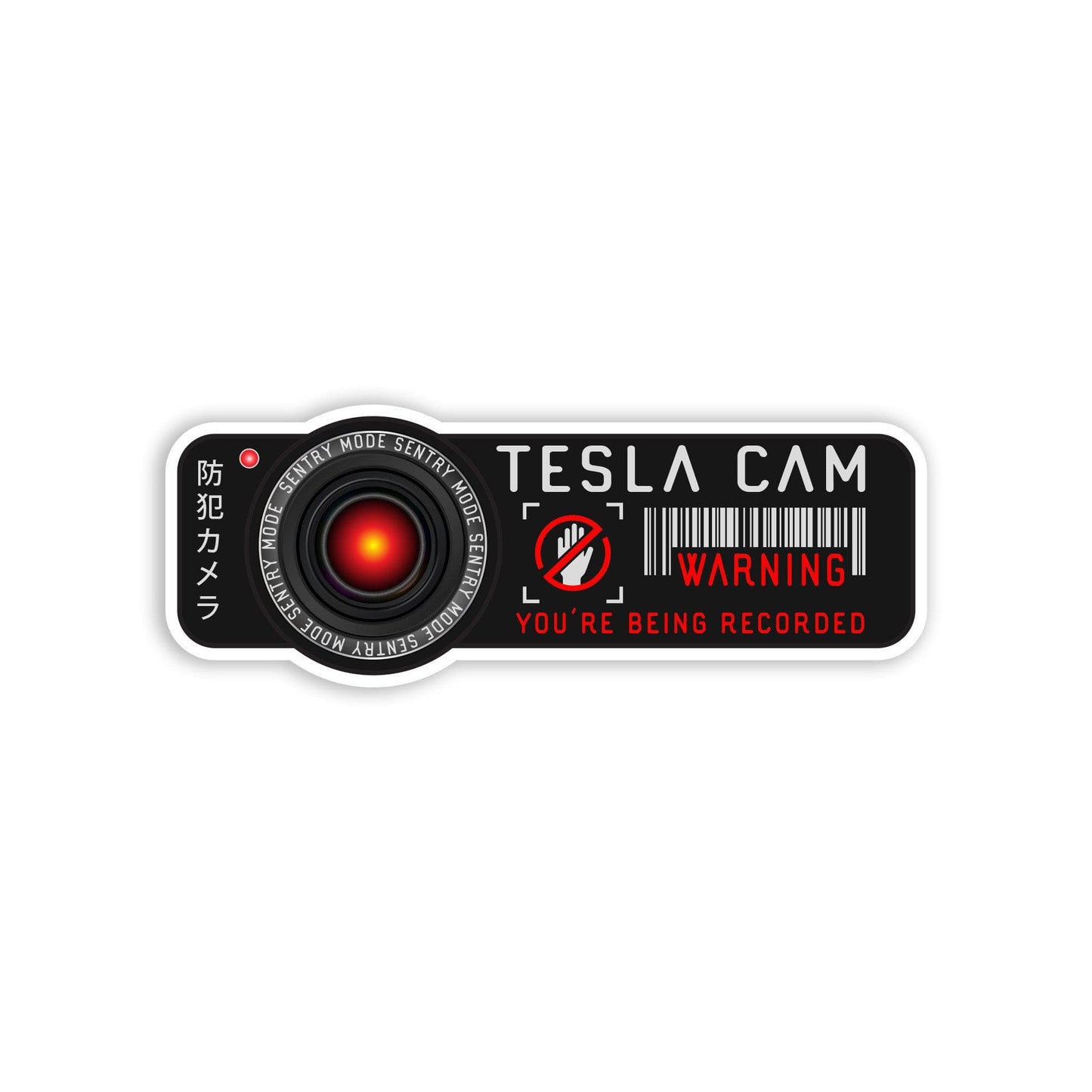 Tesla Cam Warning Sticker Decal. #6570
