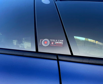 Tesla Cam Warning Sticker Decal. #6570