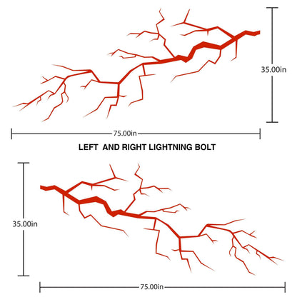 Lightning Bolt Car Decal. #6572