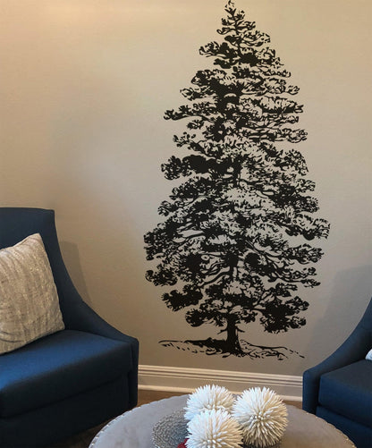 Pine Tree Wall Decal Sticker. #658