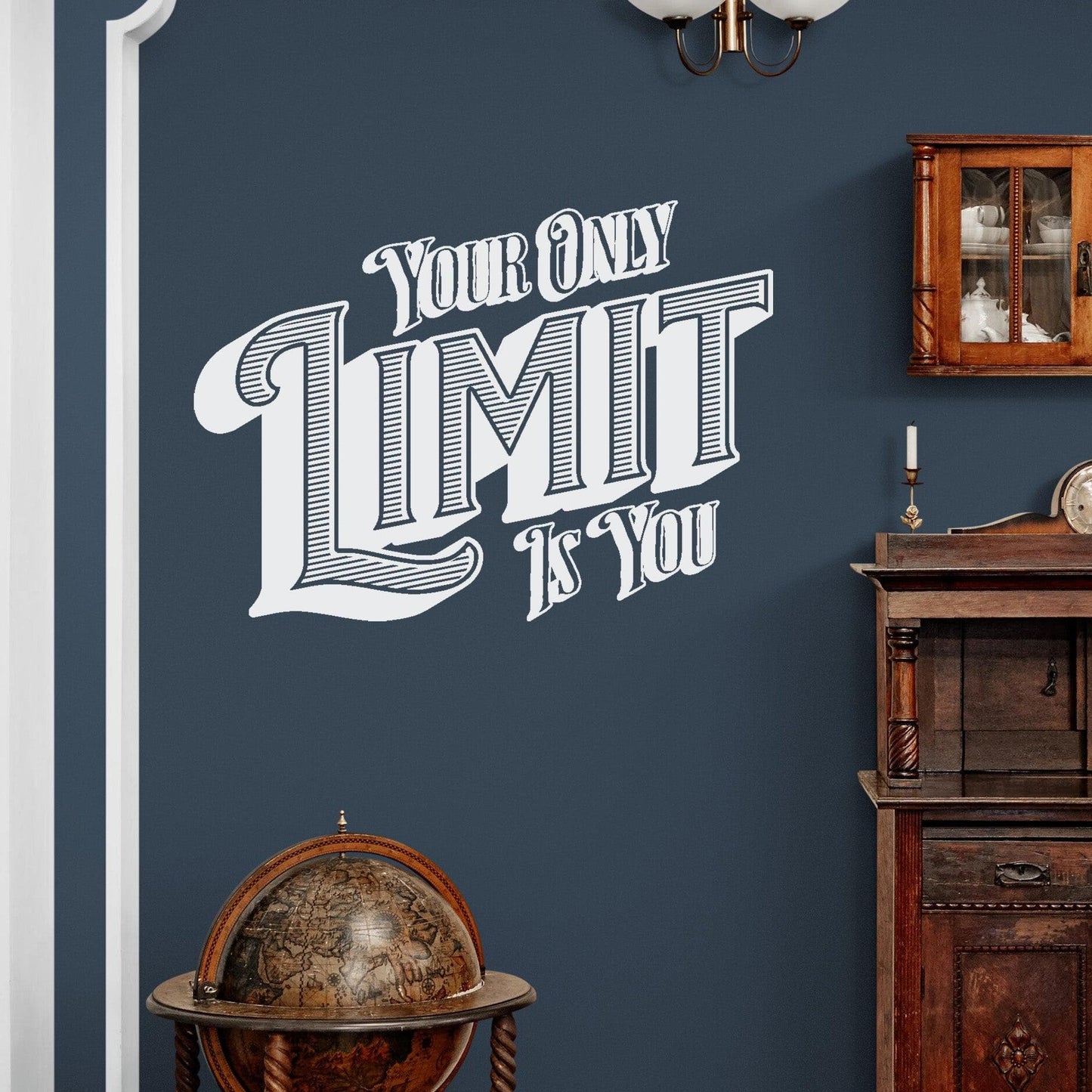 Motivational Gym Quote. “Your Only Limit Is You” Inspirational Words. #6590