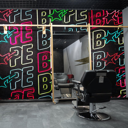 Neon Bape Brand Lights Wallpaper Mural. Streetwear Hype Beast Aesthetics. #6604