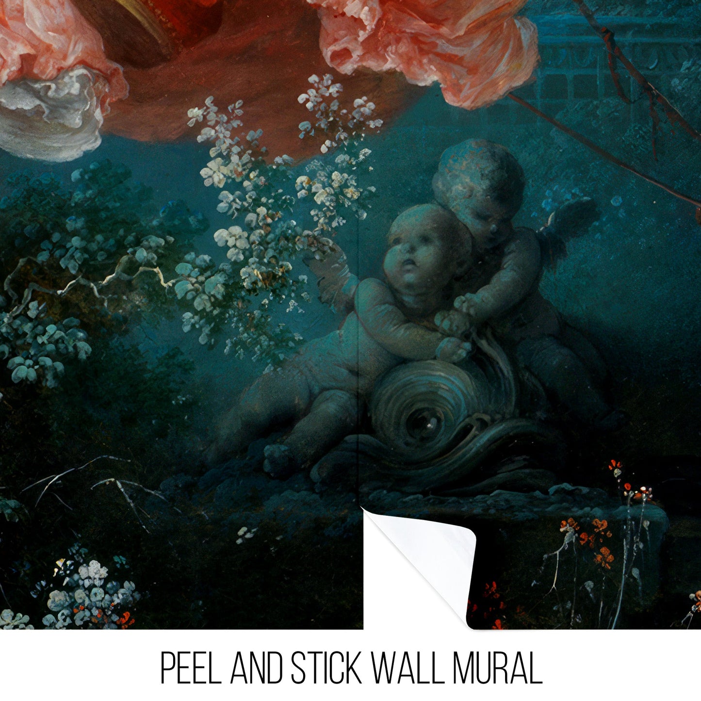 The Swing Wallpaper Painting. Retro Vintage Wall Mural Print. Bedroom Wall Art. French Artist Jean-Honoré Fragonard. #6609