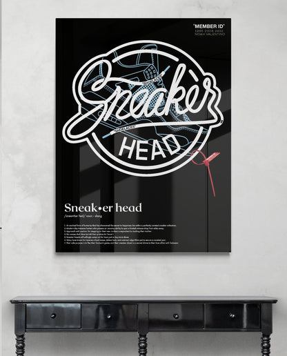 Personalized Sneakerhead Wall Art. Acrylic Glass Print / Canvas Print. #6612