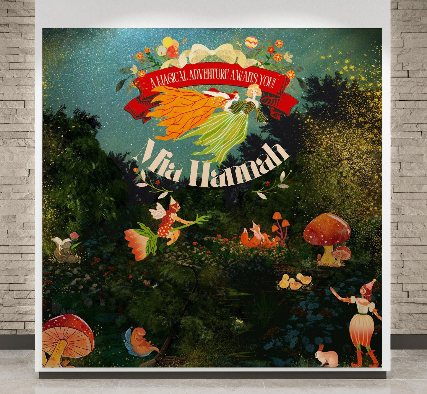 Personalized Fairy Tale Forest Wallpaper - A Magical Adventure Awaits #6628