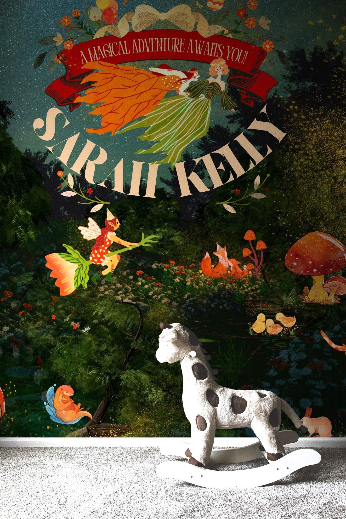 Personalized Fairy Tale Forest Wallpaper - A Magical Adventure Awaits #6628