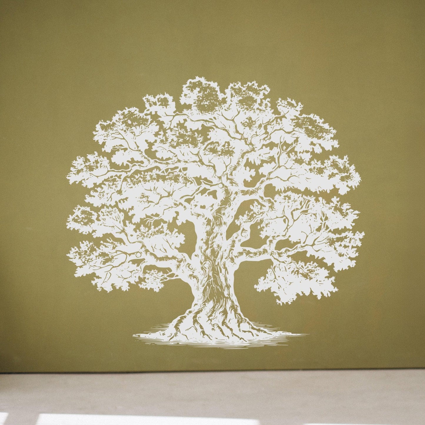 Majestic Oak Family Tree Wall Decal Sticker. #6656