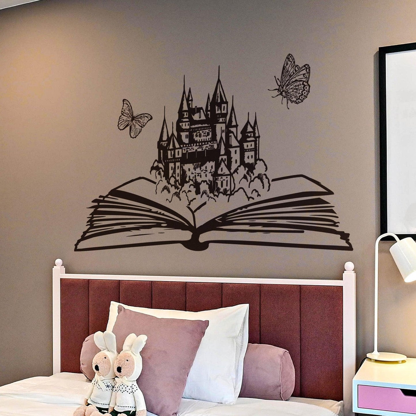 Fairytale Castle Book Wall Decal Sticker. #6667