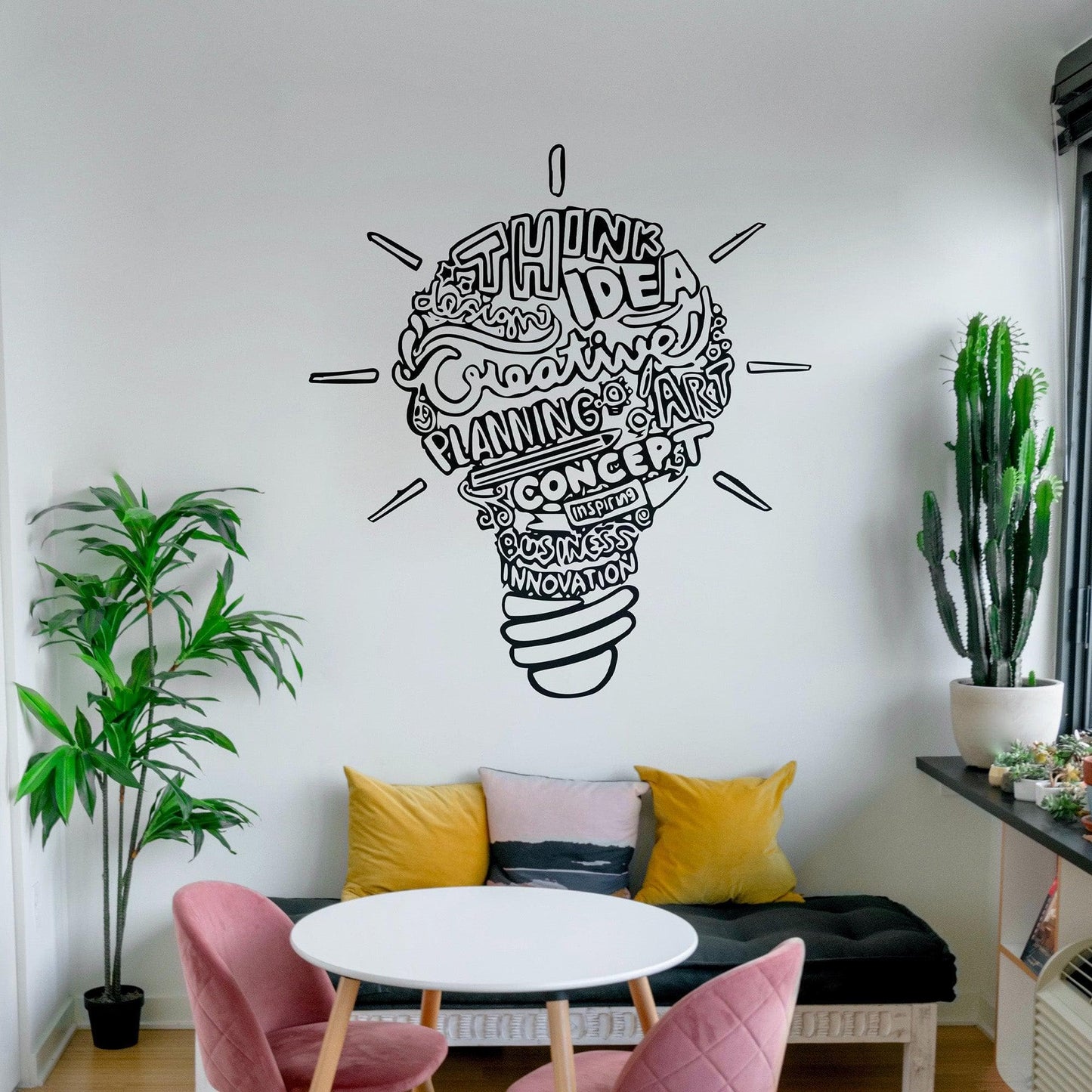 Lightbulb Motivational Wall Decal Quote. Office Decor. #6669