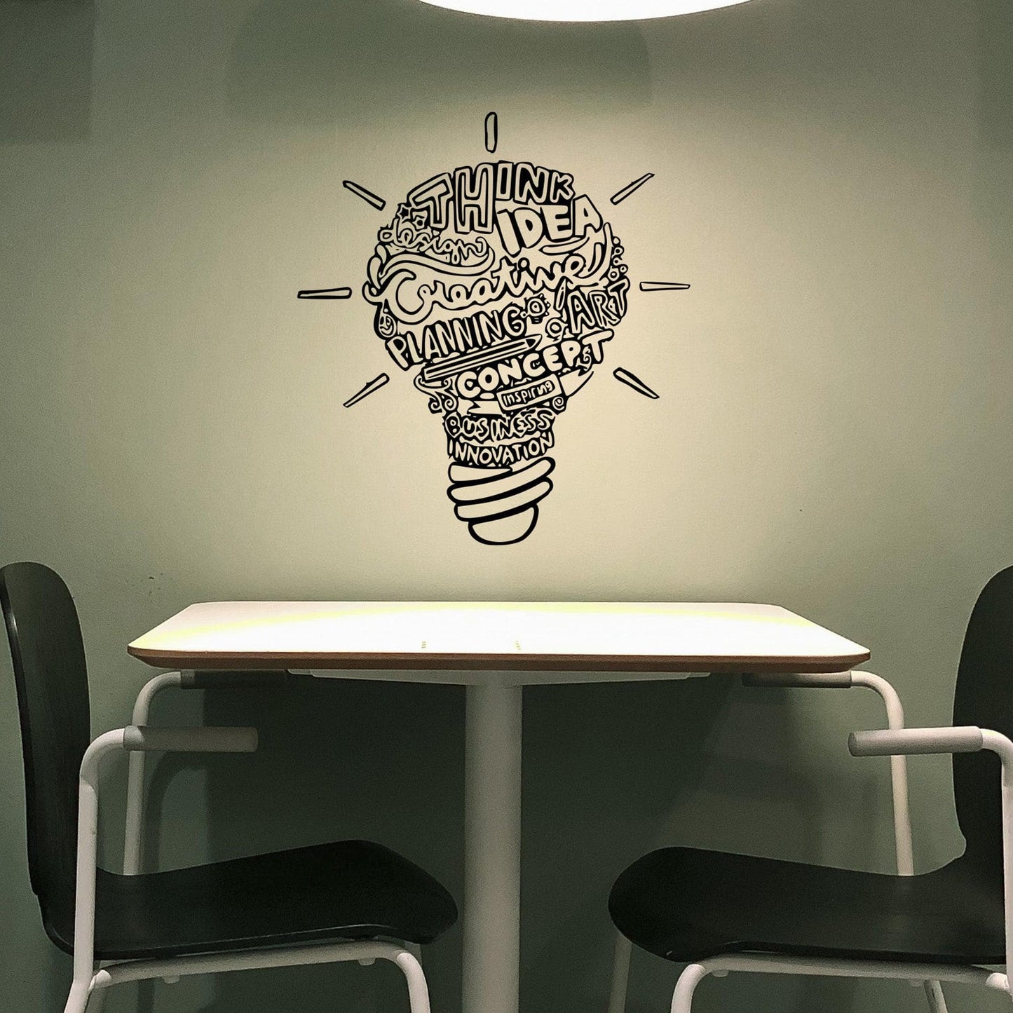 Lightbulb Motivational Wall Decal Quote. Office Decor. #6669