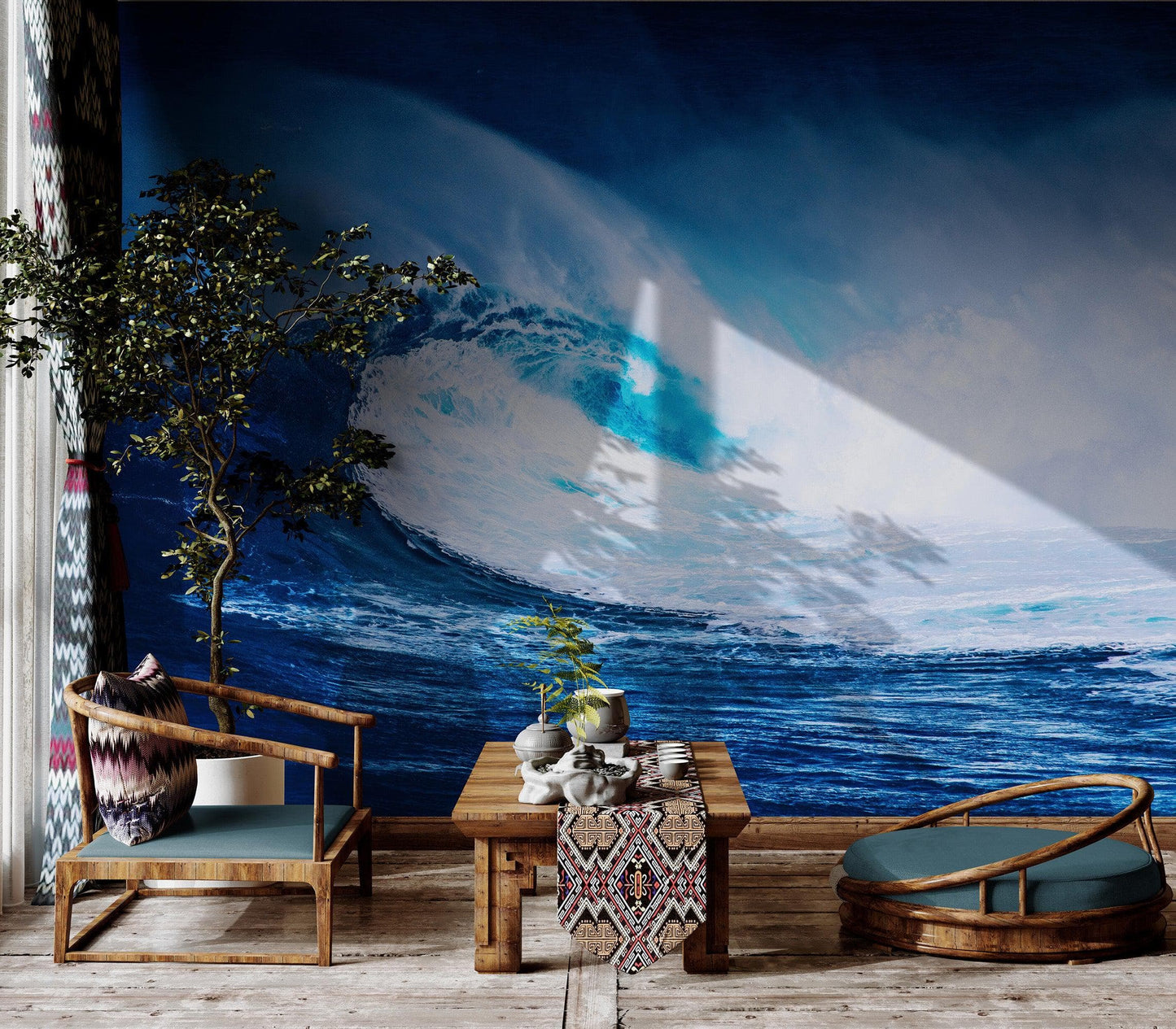 Big Wave Wallpaper. Surf Ocean Wave Wall Mural. #6670