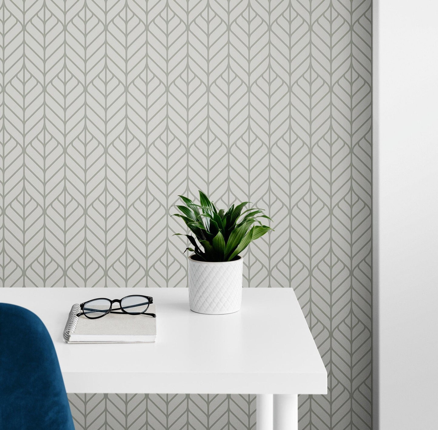 Modern Lines Wallpaper. Geometric Shape Motif Pattern. #6674