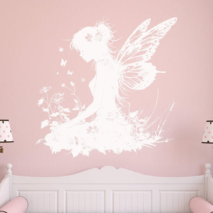 Fairy Wall Decal Sticker. Butterfly Fantasy Theme Decor. #6714