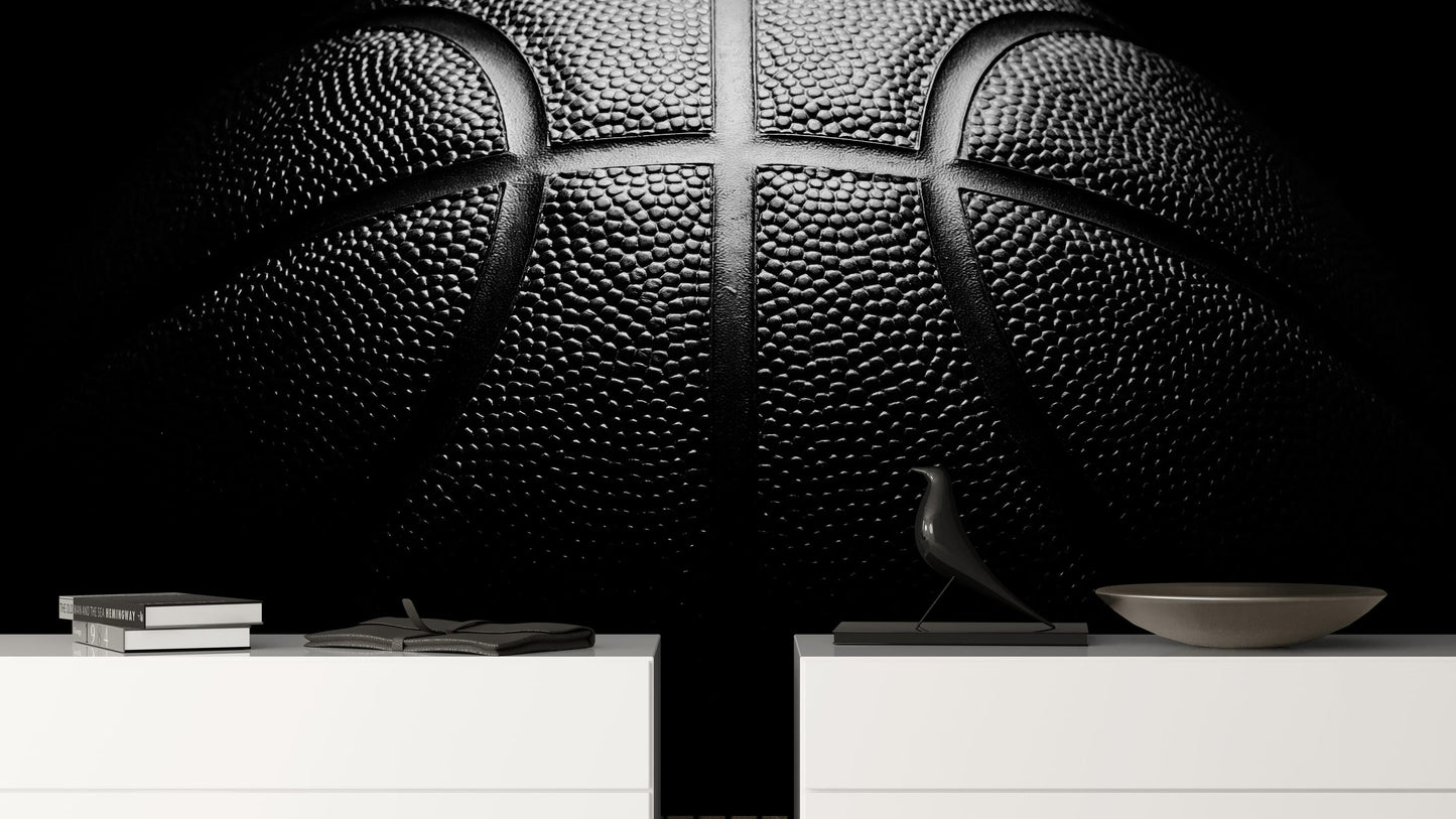 Black Basketball Wallpaper Mural - Perfect for Sports Enthusiasts! #6715
