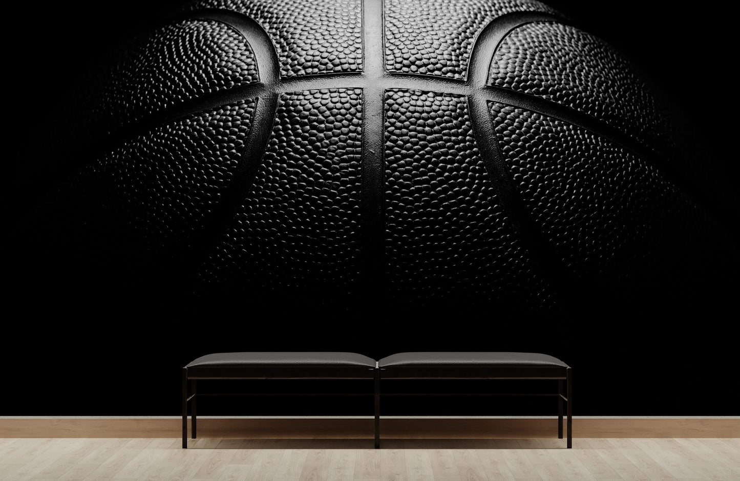 Black Basketball Wallpaper Mural - Perfect for Sports Enthusiasts! #6715