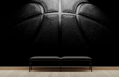 Black Basketball Wallpaper Mural - Perfect for Sports Enthusiasts! #6715