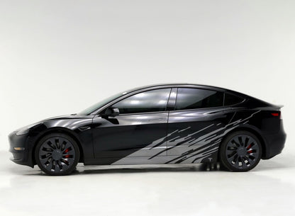 Tesla Graphic Decal. Digital Splash Design. #6793