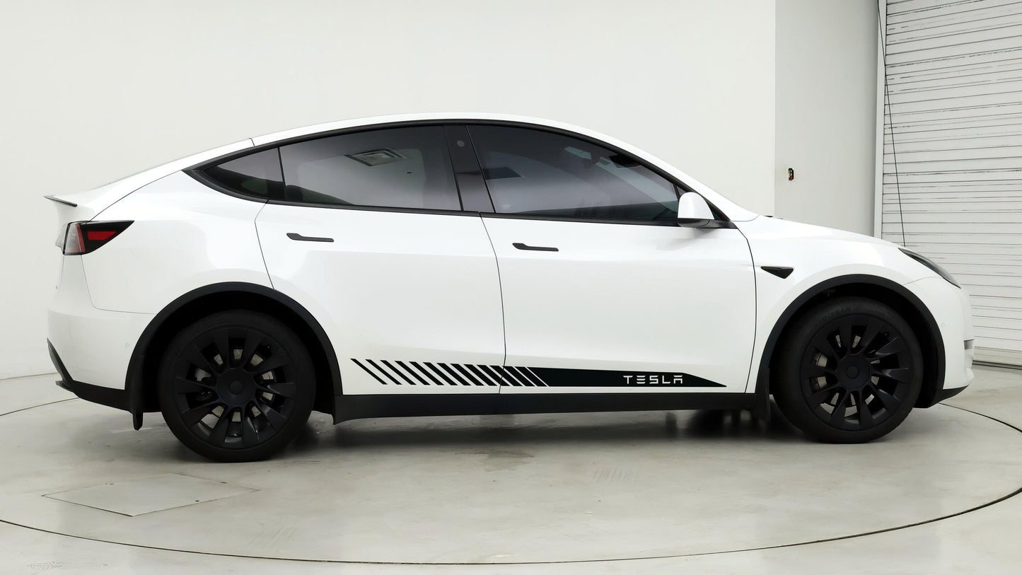 Tesla Racing Stripes Decal Sticker. #6795
