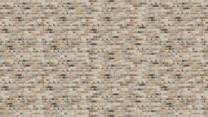 Brick Pattern Wallpaper Mural. Light Tan and Brown Color. #6801