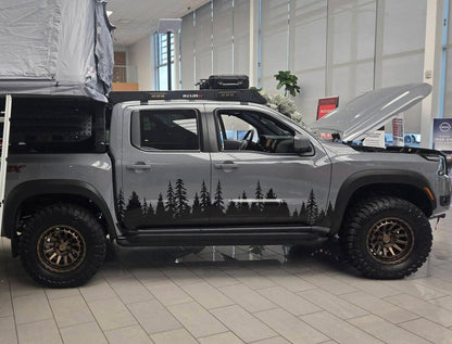 Forest Tree Mud Splash Truck Decal. #6813