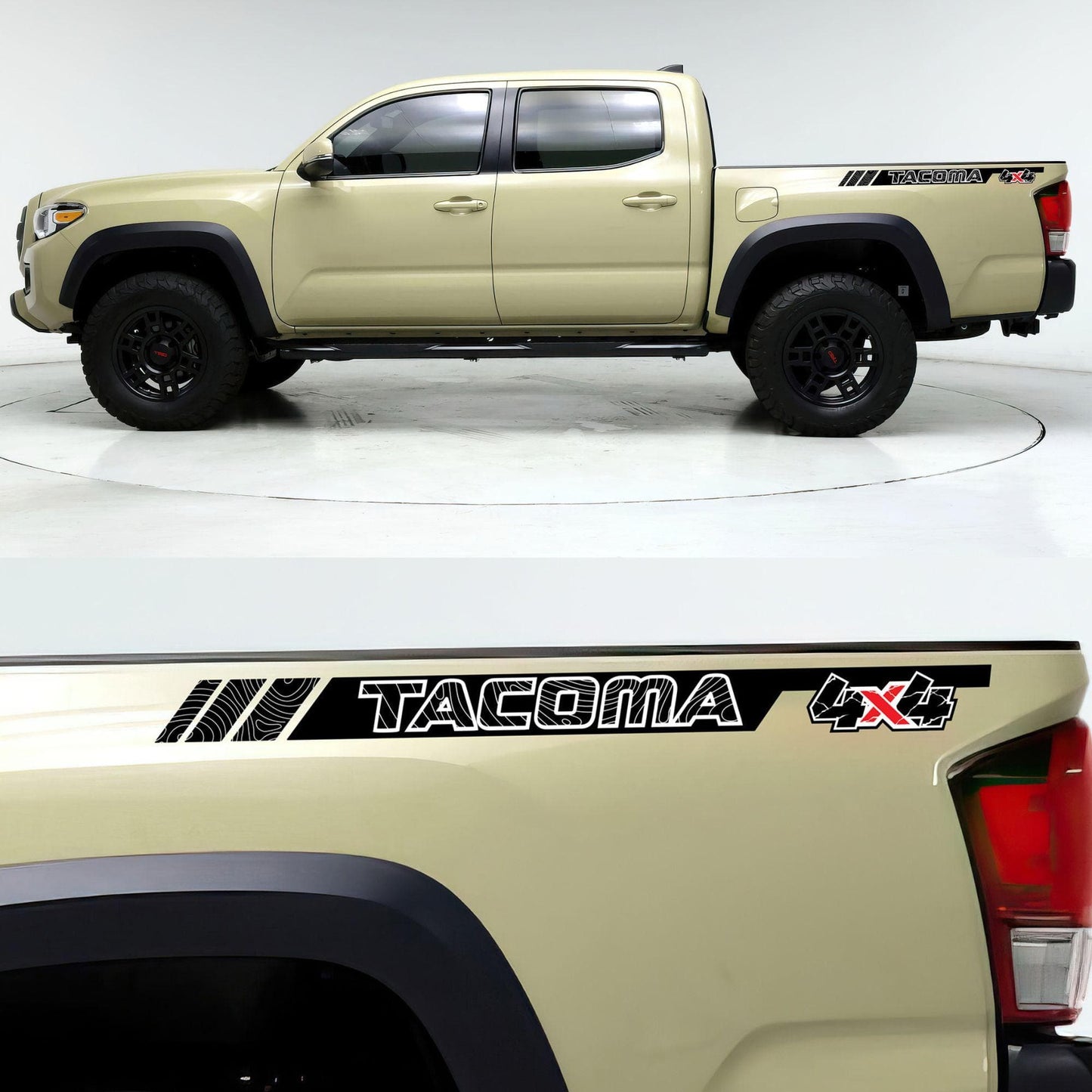 4X4 Tacoma Outlander Graphic Decal. Set of 2. #6815