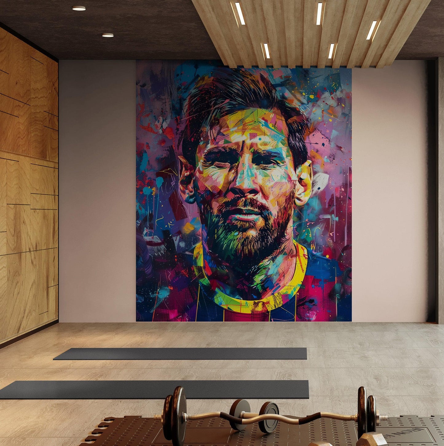 Lionel Messi Art Wallpaper Mural. #6853