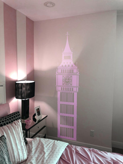 London Big Ben Clock Tower Wall Decal Sticker. #6854