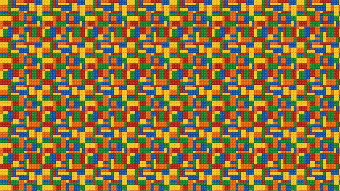 Colorful Lego Blocks Pattern Wallaper Mural. #6856