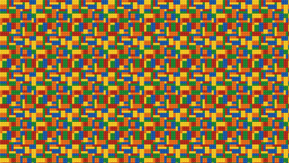 Colorful Lego Blocks Pattern Wallaper Mural. #6856