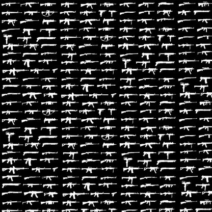 Gun Pattern Wall Mural. Urban Camo Wallpaper. #6860