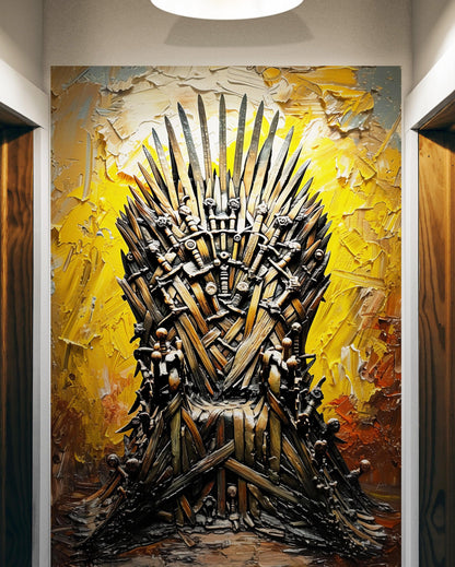 Game of Thrones-Inspired Throne of Swords Wallpaper Mural. #6865