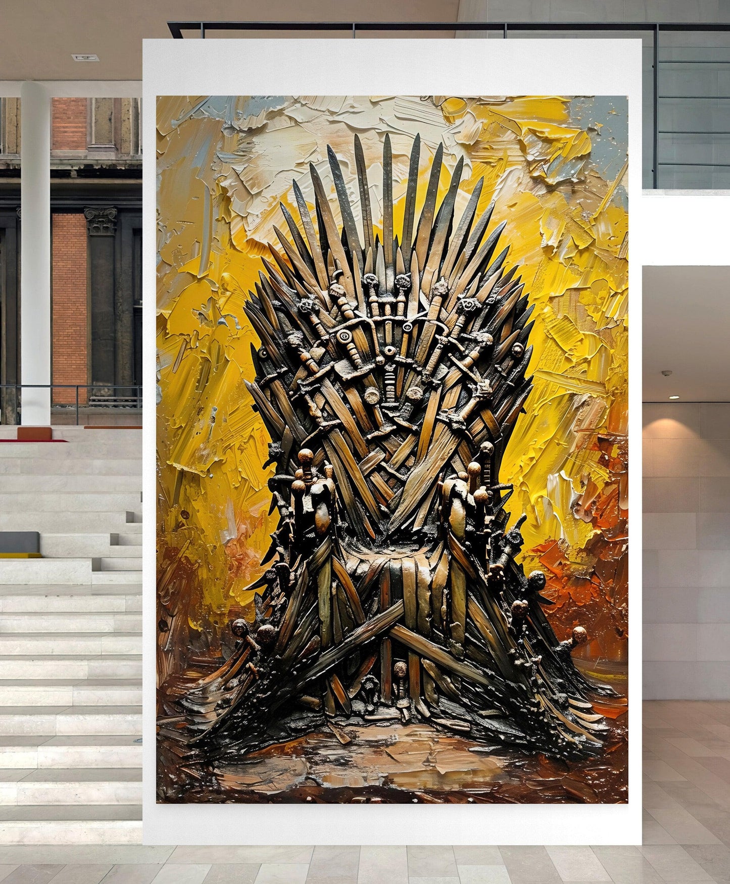 Game of Thrones-Inspired Throne of Swords Wallpaper Mural. #6865