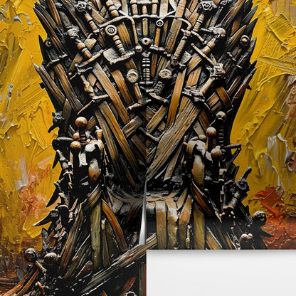 Game of Thrones-Inspired Throne of Swords Wallpaper Mural. #6865