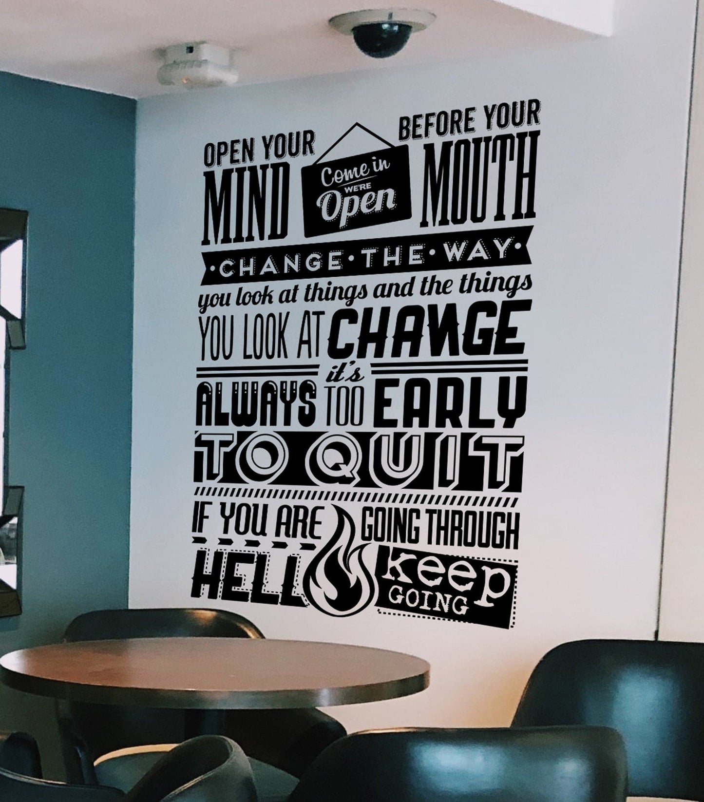 Motivational Quotes Wall Decal Sticker Set. Inspirational Success Quote. #6937