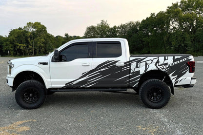 4x4 Off Road Truck Graphic Decal. Mud Splash Sticker. #6972